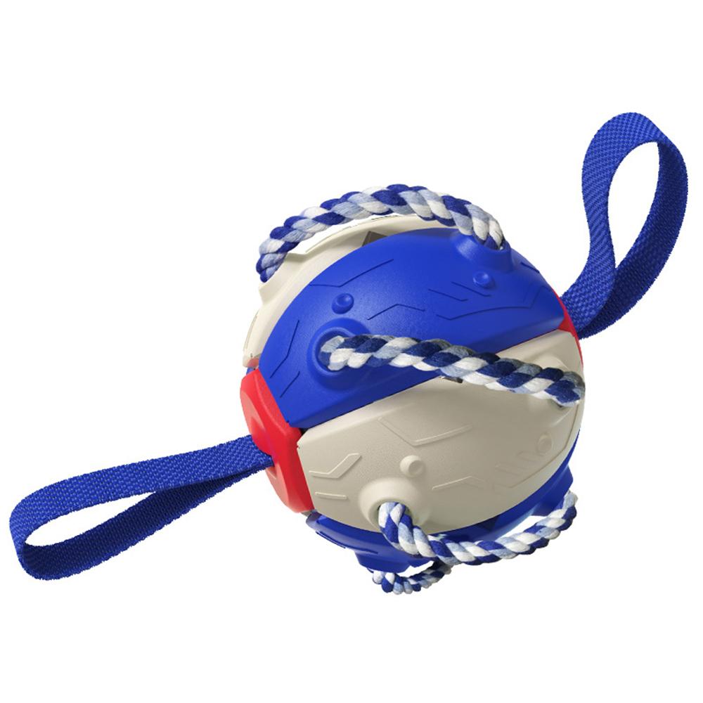 FPQ-01 Dot Saucer Ball Toy Pet Gift Interactive Flying Throwing Disc Ball with Ropes (BPA Free,CPC/FDA/RoHS Certified)