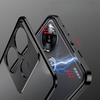 Stoßfeste Telefonhülle für Poco F6, Metallrahmen aus Aluminiumlegierung + matte, durchsichtige Acryl-Rückseitenabdeckung für Xiaomi Redmi Turbo 3