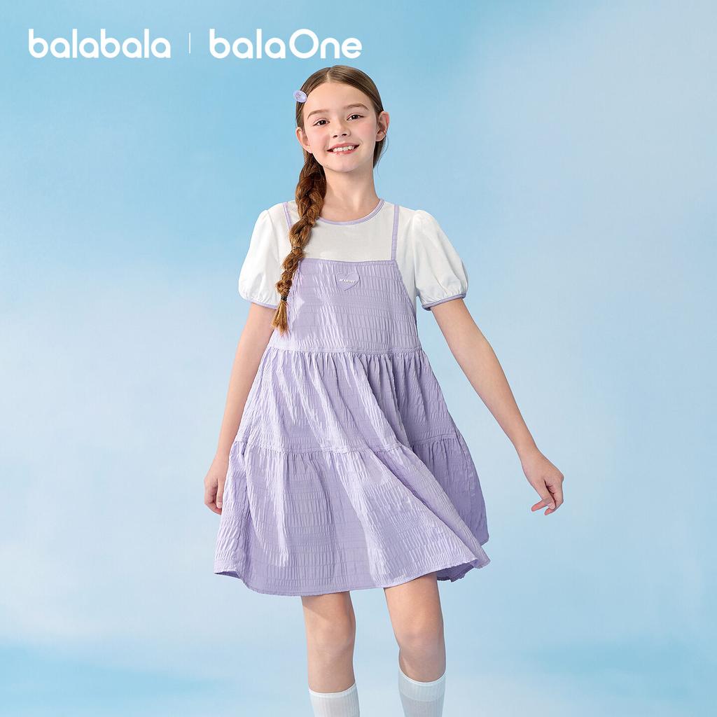 Balabala Girls' Skirt 2026 Summer Dress