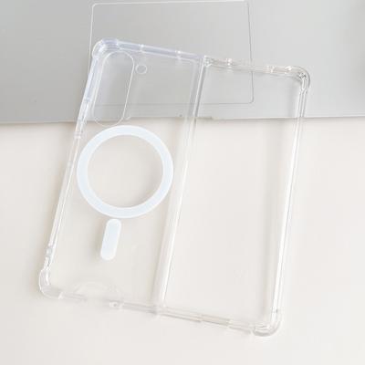 For Samsung Galaxy Z Fold5 5G Magnetic Phone Case Anti-Scratch Hard PC Clear Cover