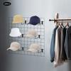 24 PCS Black Round Hat Rack Hooks, Heavyweight Iron Gridwall Display Hangers, Multi-Purpose Cap Organizer for Store Wall Panel