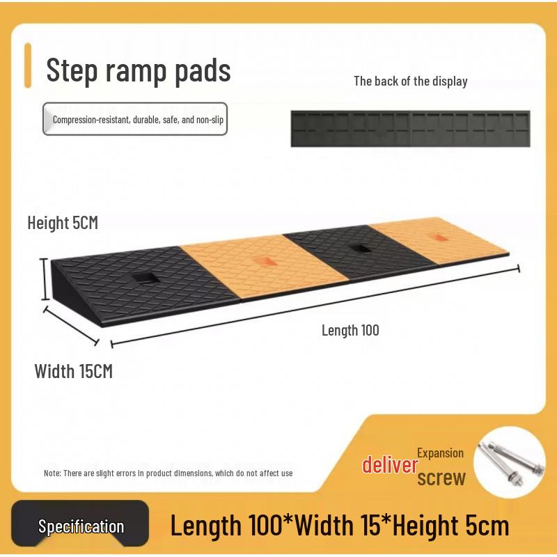 Rubber Curb Ramp Mat for Vehicles and Thresholds