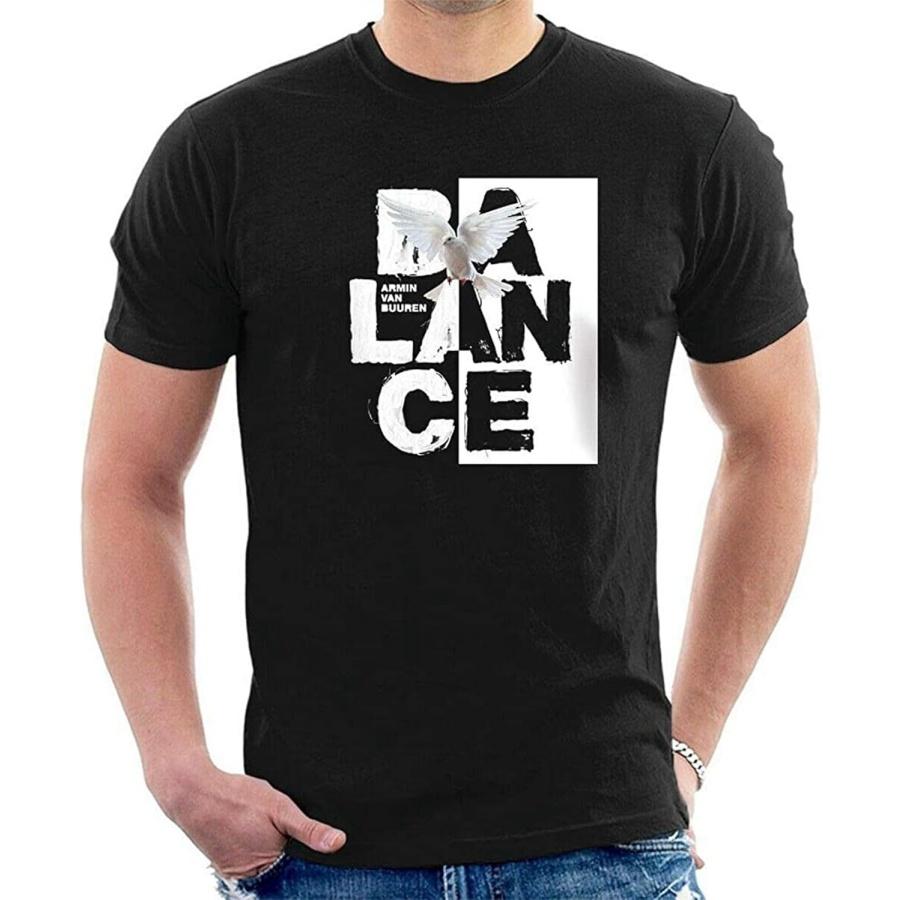 Armin Van Buuren Balance Mens Black T-Shirt Graphic Unisex Tee Shirt S