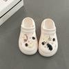 Cute Cartoon Kitten Girl Hole Shoes Summer Fashion EVA Outside Wear Non-slip Beach Casual Bag Head Slippers Tide
