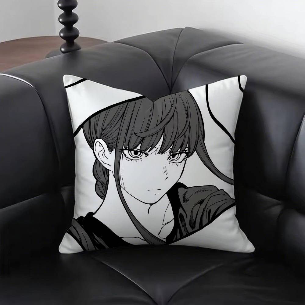 Makima Animation Chainsaw Man Pillow Case Sofa Cushion Cover Room Home Decoration