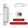 1Pcs Self-Stick Instant Cabinet Drawer Handles Pulls - 5.8 Inch Stainless Steel Adhesive Door Handles, No Drilling Design