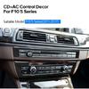 2pcs Glossy Carbon Fiber Car Front Center CD Panel Sticker For BMW 5 F10 14 15