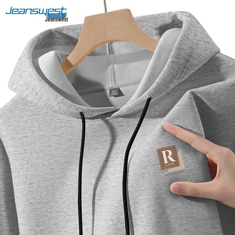 

JEANSWEST Men s Casual Letter Print Pullover Hoodie 2XL