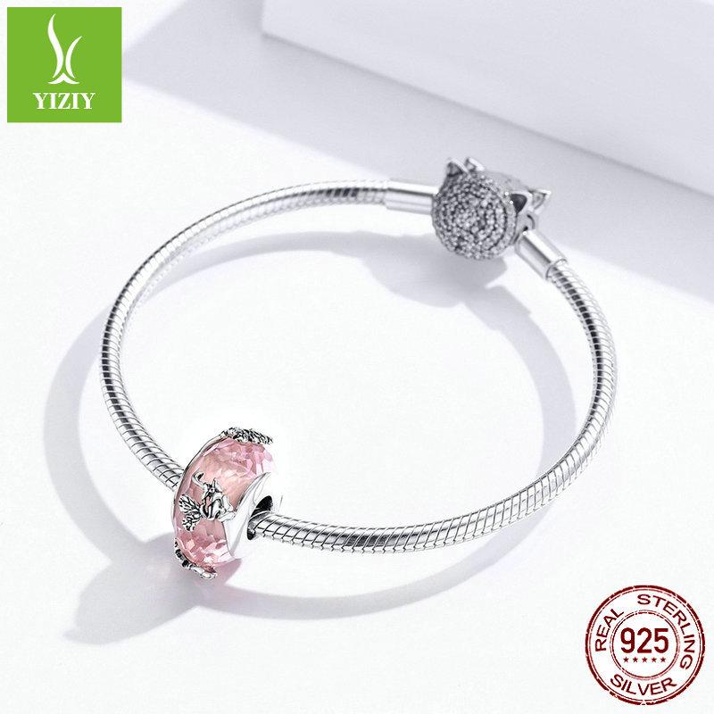 Design S925 Silver Glazed Bead Collection Diy Beaded Bracelet Jewelry Accessories