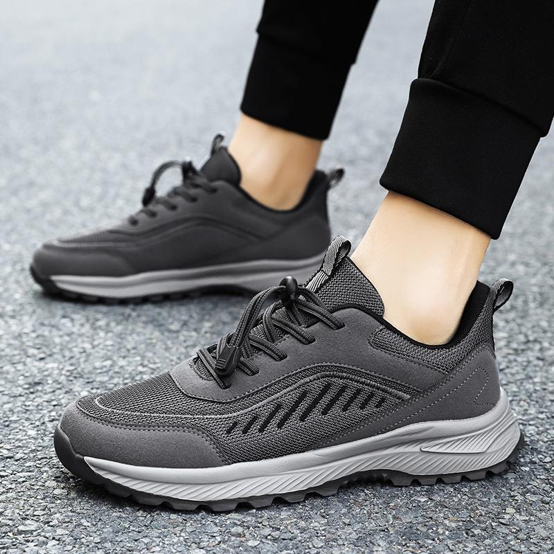 Autumn and winter velvet shoes medium sports soft sole light walking shoes