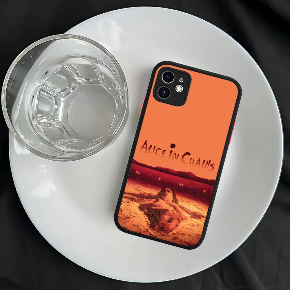 A-Alice I-In C-Chains Matte Transparent Phone Cover For iPhone Case 16 15 14 13 12 11 Pro Max X XS Max Plus