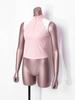 Sleeveless Zip Stand Collar Quick Dry Vest for Women Color Block Horse Riding Tank Top for Golf Tennis Equestrian Sport