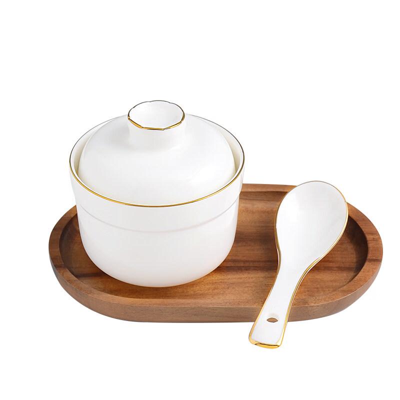 

Flower Rhythm Ceramic Stew Cup Set