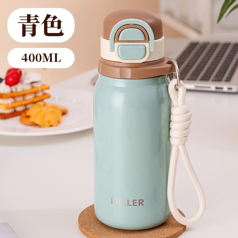 Water Bottle Thermos Cup Go Out Coffee Cup Water Cup Small and Simple