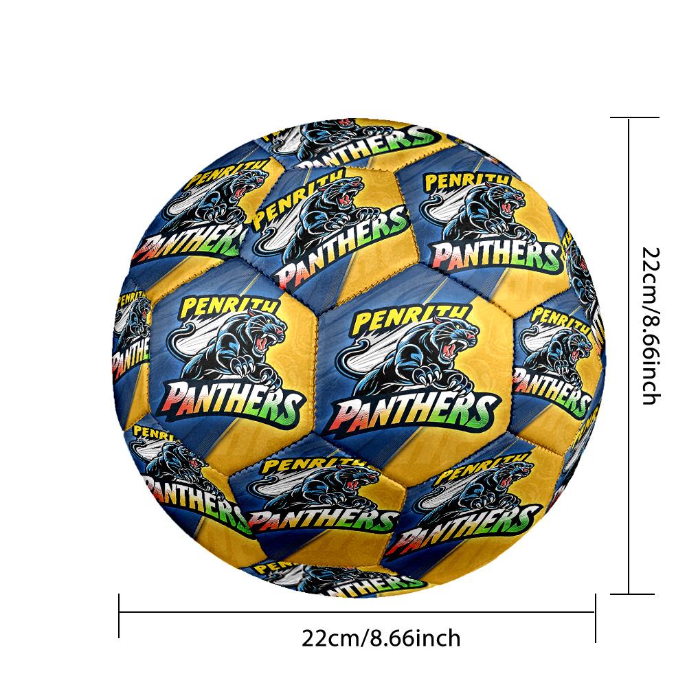 Penrith Panthers Size 5 Sports Training Ball Shock Absorbing Durable Ball For Match Daily Practice Outdoor Activities
