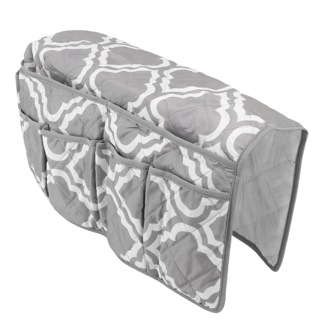 Sofa Armrest Organizer 14 Pockets Armchair Caddy TV Remote Control Holder for Recliner Couch Grey