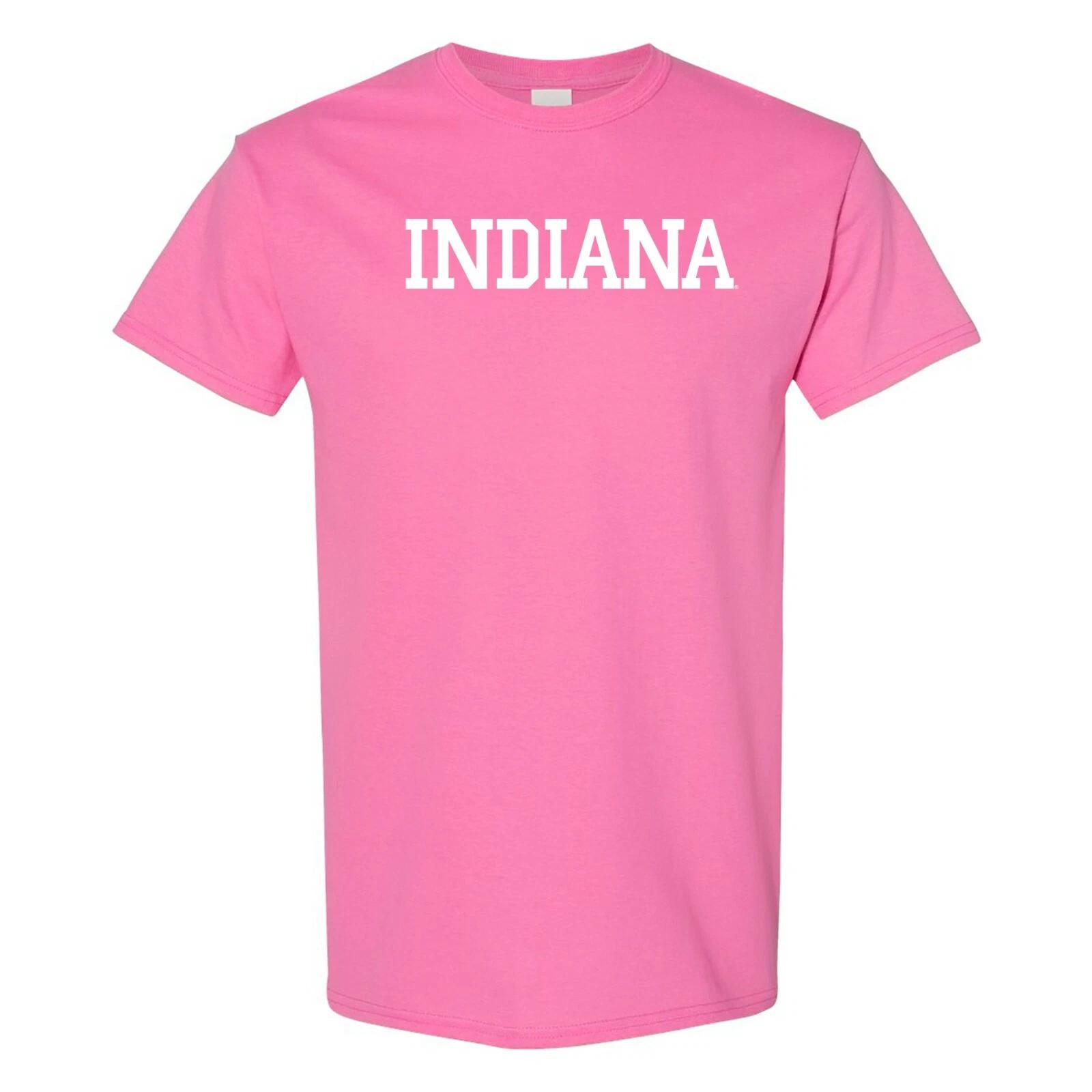 Indiana Hoosiers Basic Block Pink T-Shirt - Azalea 3XL