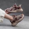 Spring New Color Matching Lace-up Niche Fashion Single Shoes Breathable Mesh Versatile Casual Women's Shoes