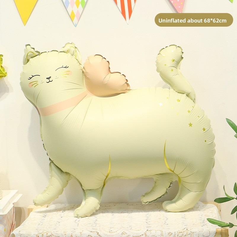 Matte Cartoon Cute Animal-shaped Balloon Baby's 100th Birthday Decoration and Photo Props