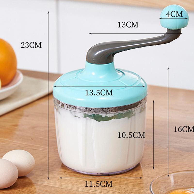 Whisk Manual Household Small Semi-Automatic Egg Beater Cooking Accessories Milk Foam Cake Egg Hand-cranked Whisk