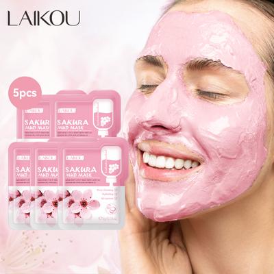 Sakura Mask Mud Single Piece 5g Facial Skin Care Deep Cleansing Pores To Remove Blackheads and Acne Oil Control Mud Mask Application Mask
