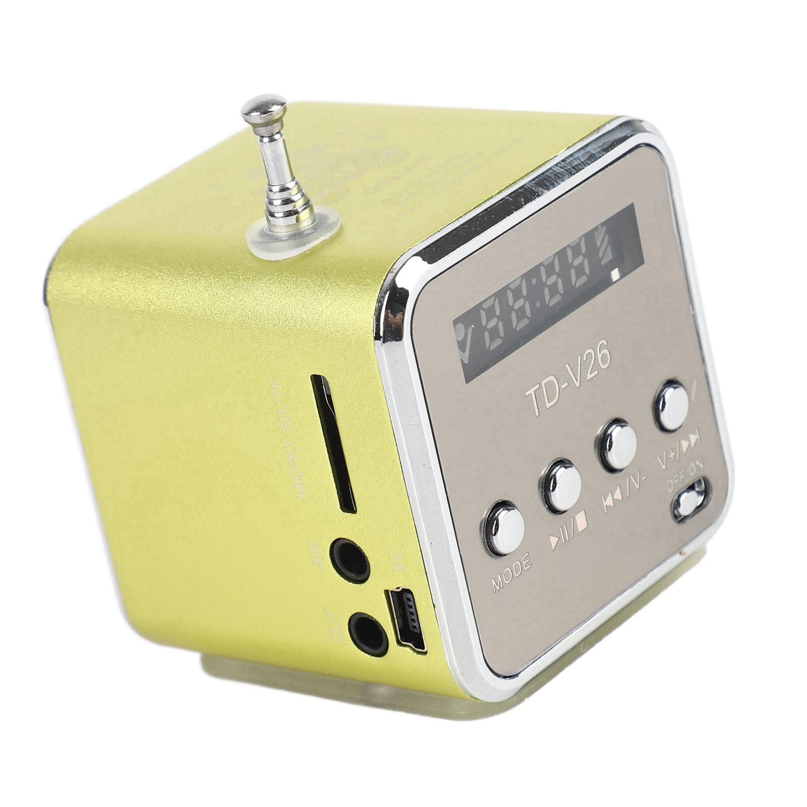 

Мини-динамик музыкальный плеер портативный FM-радио ПК мода поддержка TF карты и U Disk черный зелёный