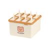 Stampo per Gelato con Coperchio Ermetico, Facile da Sformare, Maker per Popsicle per Alimenti, Design Impilabile con Stampa di Orso, Vassoio per Gelato per Yogurt, Frutta, Latte, Popsicle