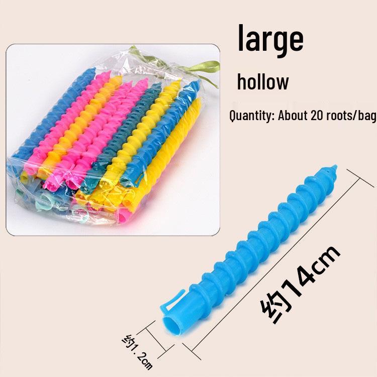 Salon Hairdressing Spiral Perm Rods - Large, Medium, Small Sizes for Ramen Curls & Wool Perms