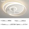 Round Ceiling Fan Lights For Living kitchen Bedroom Dining Room home decor Indoor Lighting Remote Control Dimmable Lamp Lustres