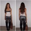 Retro Gothic Slim Fit English Embroidery Hot Girl Jeans