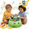 Electric Music Jumping Frog Spin Toy For Kids With Voice Control And Parentchild Interaction