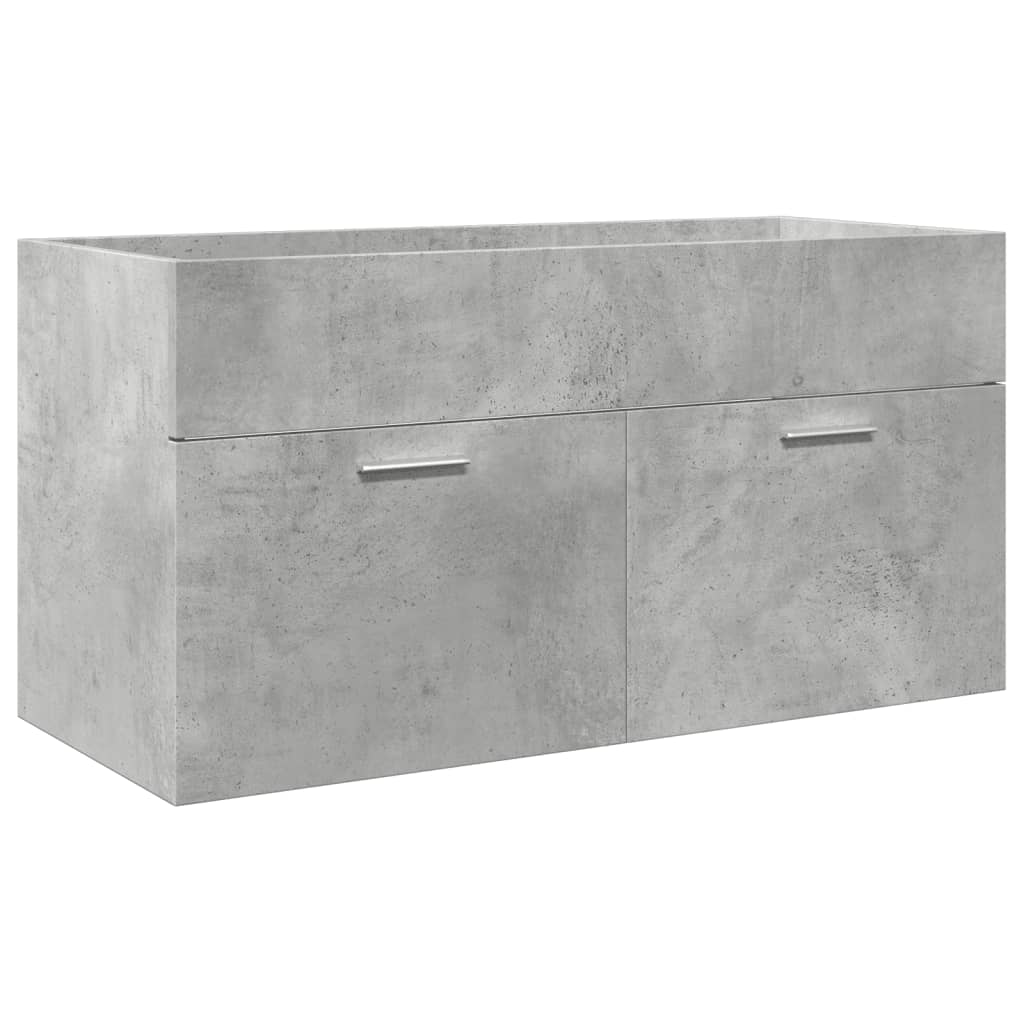 Vidaxl 5-Piece Bathroom Furniture Set, Concrete Grey