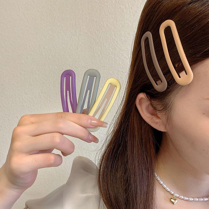 6pcs Morandi Color Series BB Clip Practical Versatile Hairpin Clip for Girls Short Hair Versatile Edge Clip for Hair Accessories