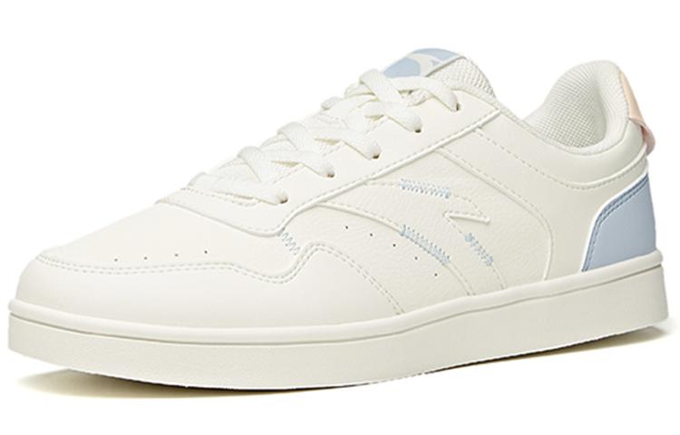 Women's Sneakers Anta Synthetic Leather Slip Resistant Low top Skateboard Shoes Women's White Blue
