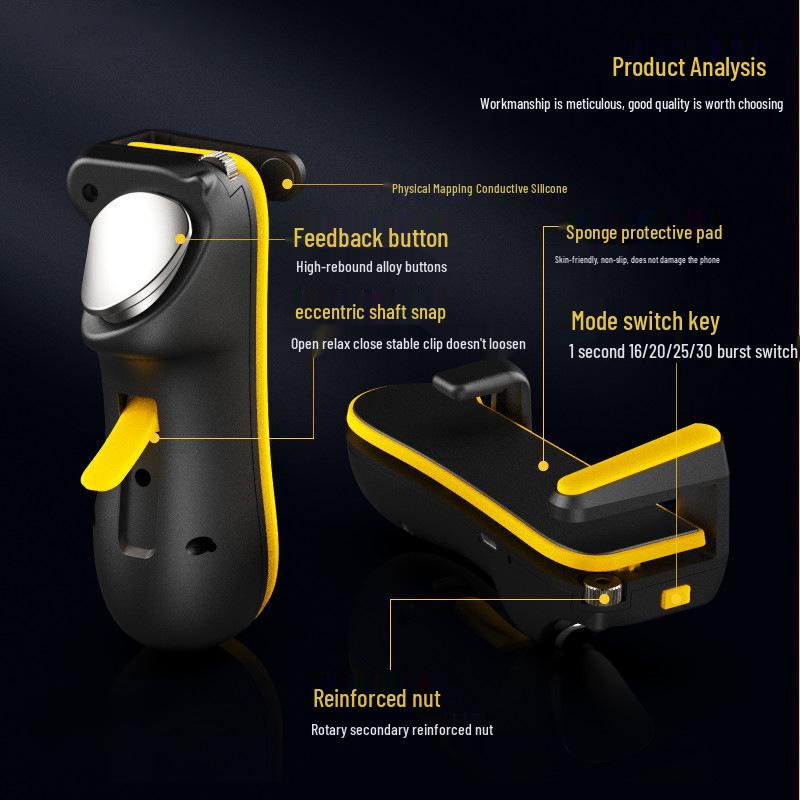 Six-Finger Capacitive Gaming Controller for Tablets - All-in-One Assistive Gadget for Battle Games