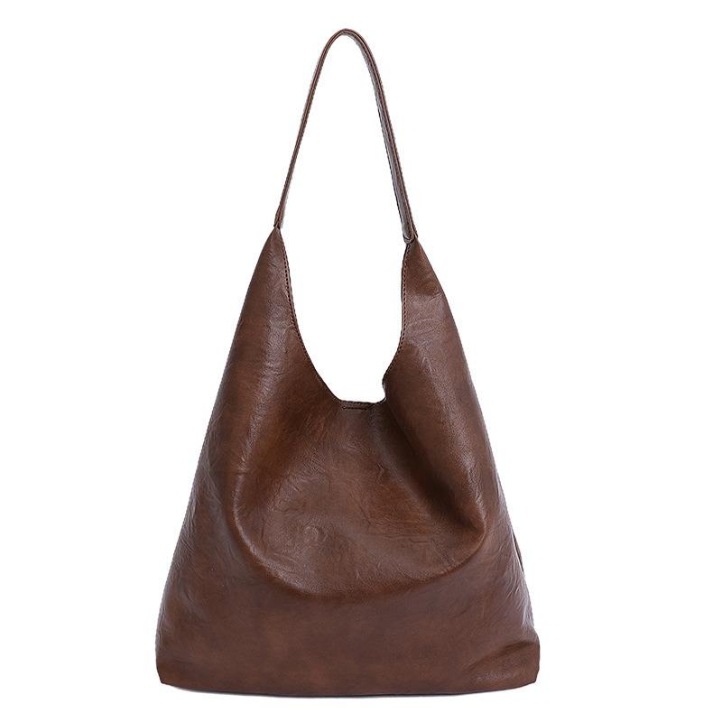 Retro Bag Women's Large-capacity New Summer Versatile Simple Shoulder Mother and Child Bag Commuter Tote Bag