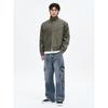 Wide Fit Cargo Denim Pants Blue