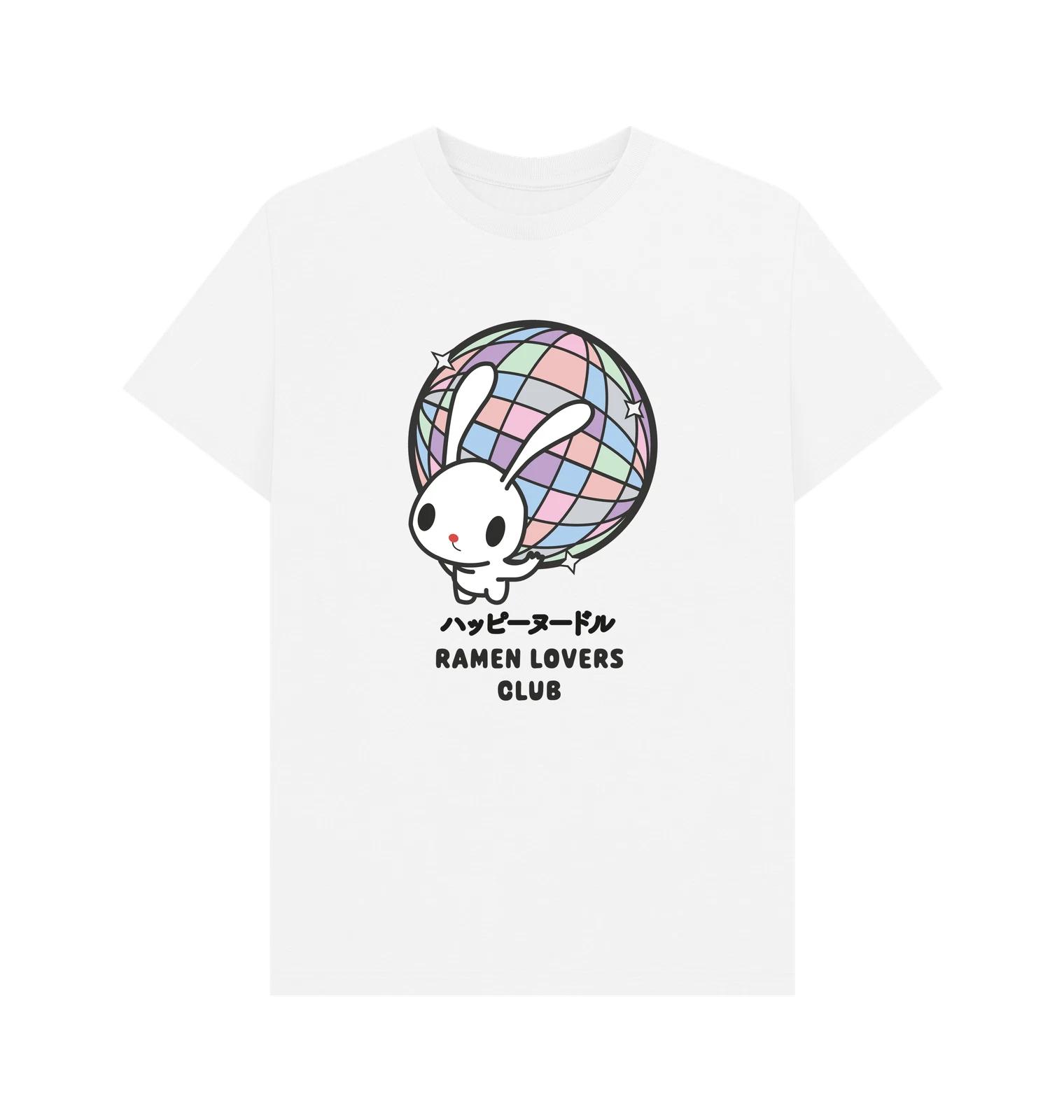 

PREMIUM OFFICIAL The Original Ramen Company TORC Ramen Disco Bunny White T-Shirt M