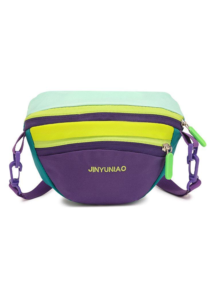 Modna torebka crossbody w bloki kolorystyczne dopaminowe - Mała, trendy torebka na ramię na lato 2025 na zewnątrz