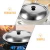 Veemoon Stainless Steel Pot Lid with Convenient Knob for Frying Pans and Pots
