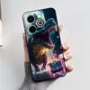 For Infinix Hot 40i Case Hot40i Fashion Marble Black Silicone Soft Phone Case For Infinix Hot 40i 40 i X6528B Back Cover Fundas