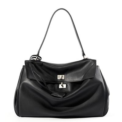 Bolso de mano de piel auténtica de gran capacidad para mujer (dos tamaños disponibles, QSL2727)
