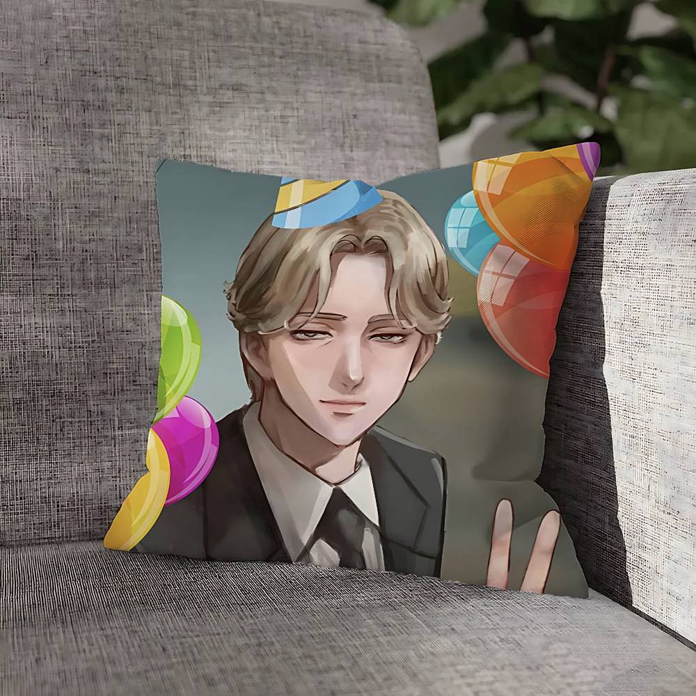 Johan M-Monster Liebert Pillow Case For Sofa Decor Car Office Room Printing Cushion Cover Decorations and Protector