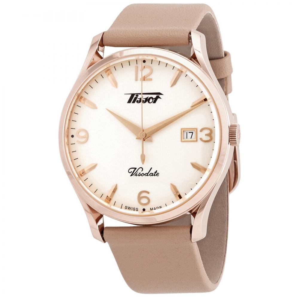 

Часы Tissot Heritage Visodate Silver Opalin с циферблатом T118.410.36.277.01