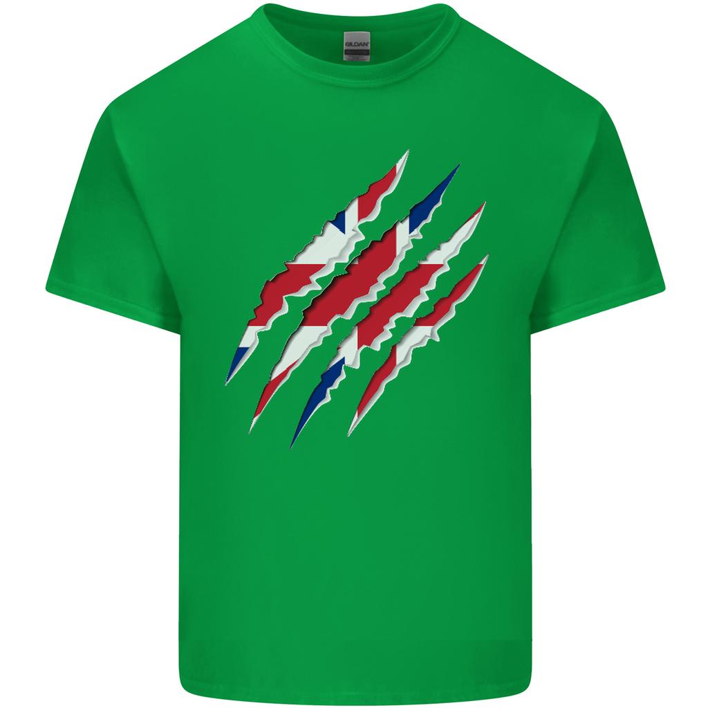 Gym The Union Jack Flag Claw Effect UK Unisexs Light Cotton TShirt