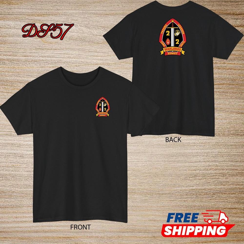 2nd Battalion 2nd Marine Regiment USMC T-Shirt Logo S to 5XL Made In USA Unisex T-Shirt S