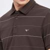 Septwolves Men's Silk Blend Striped Polo Shirt