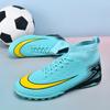High Top Men Soccer Shoes Professional Football Boots Breathable Wear Resistant Training Match Sneakers Non Slip for Adult Sport