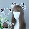 Diadema con orejas de perro con estampado de puntos de felpa, diadema elástica con forma de Animal para chico y adulto, accesorio para disfraz de Cosplay, regalo