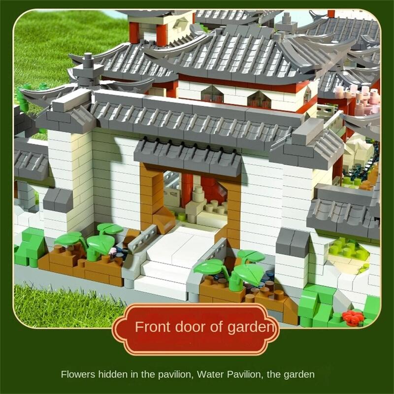 Suzhou Garden puzzle mikročástice sestavení typ stavební blok etnický styl stavebnice hračka